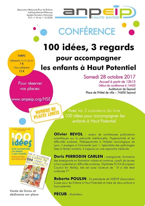 Conférence - 100 idées pour accompagner les enfants à haut potentiel