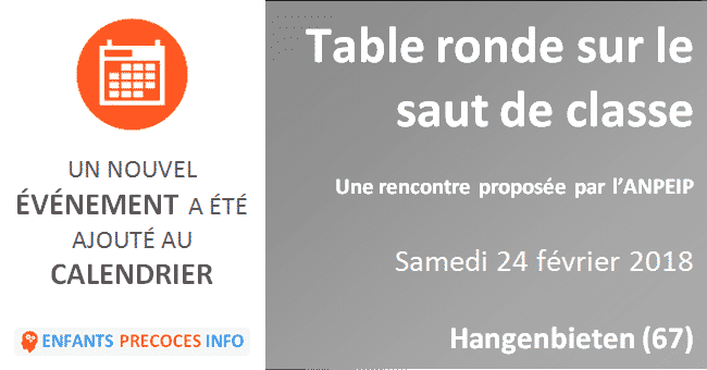 Table ronde sur le saut de classe