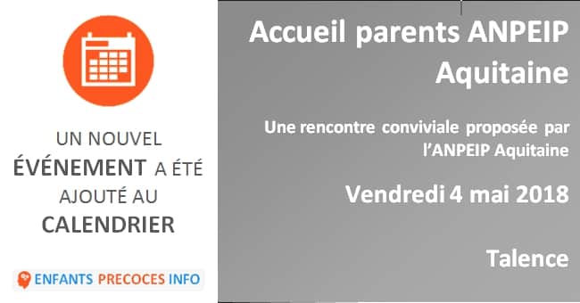 Accueil parents ANPEIP Aquitaine