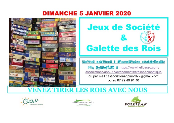 Jeux de société et galette des rois