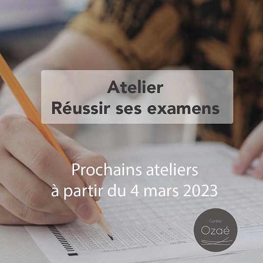 Ateliers "Réussir ses examens" (Brevet, Bac)